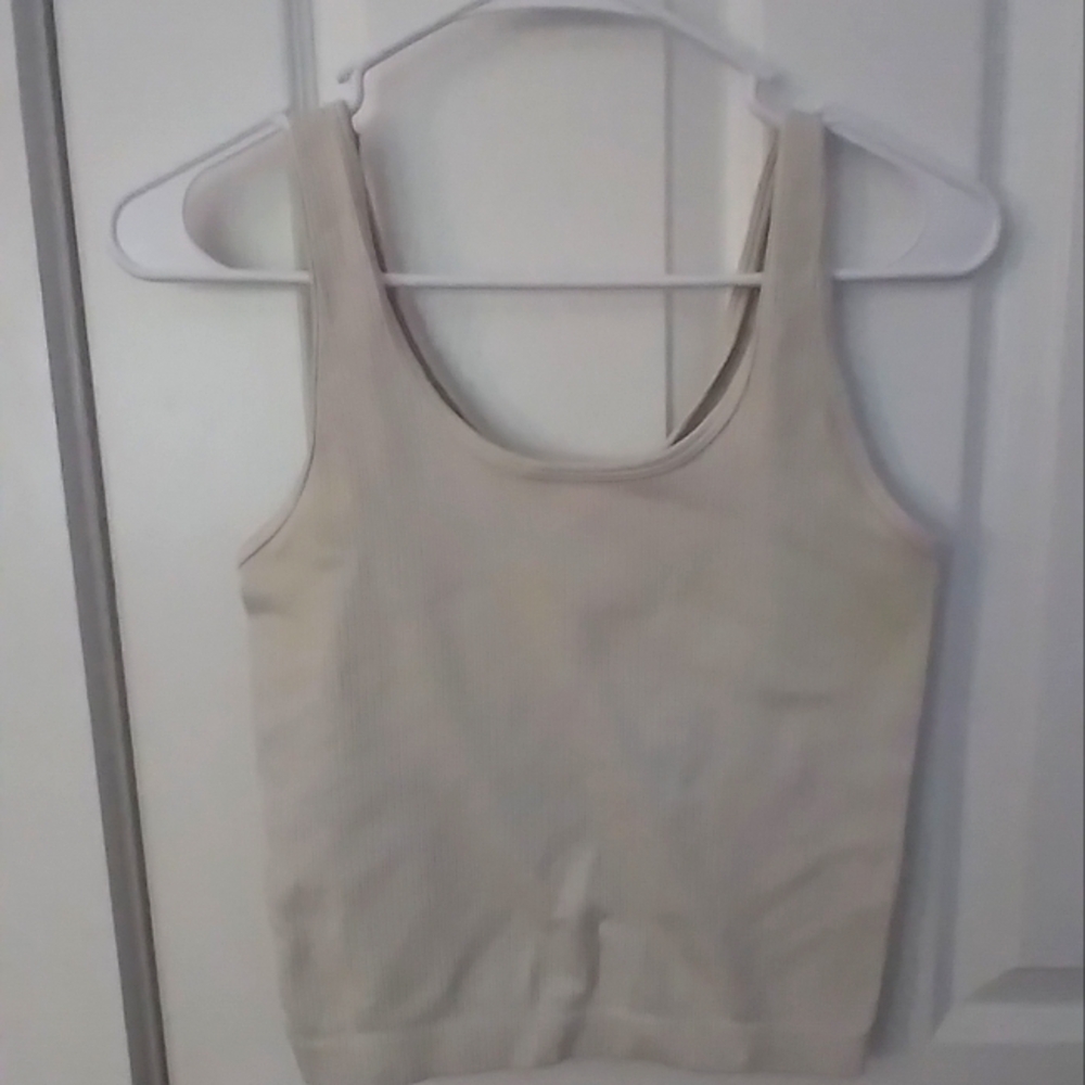 White thick tank top
